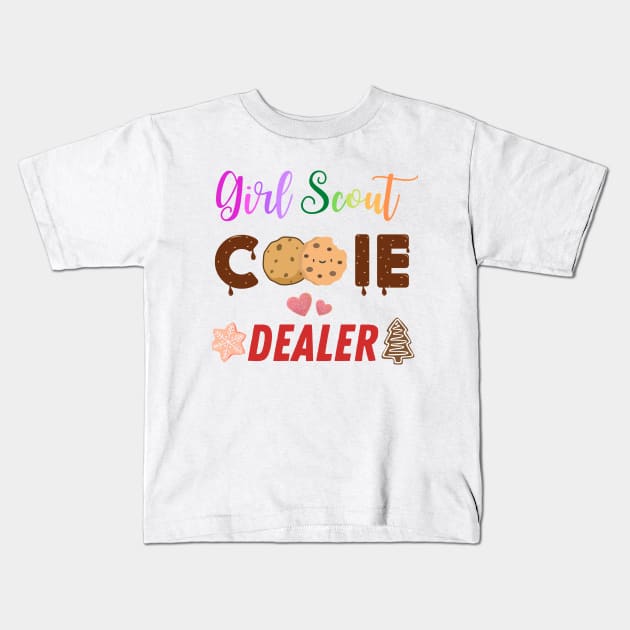 Girl Scout Cookie Dealer Kids T-Shirt by Yenz4289